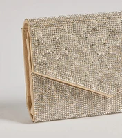 Majestic Sparkle Rhinestone Envelope Wristlet