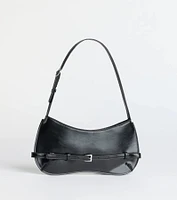 Elevated Glam Buckle Shoulder Bag