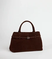 So Elevated Buckle Strap Satchel Bag