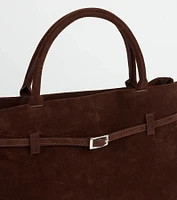 So Elevated Buckle Strap Satchel Bag
