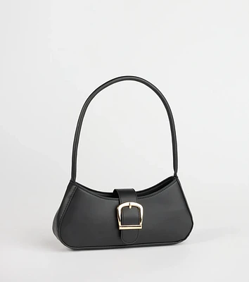 Trendy Girl Buckle Strap Shoulder Bag