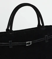 So Elevated Buckle Strap Satchel Bag