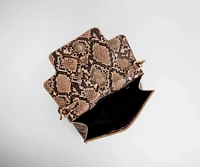 A Snake Print Moment O-Ring Purse