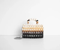 Cancun Vibes Wooden Beaded Mini Purse