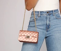 Bring The Glamour Jelly Crossbody Purse