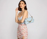 So Loved Faux Leather Shoulder Bag
