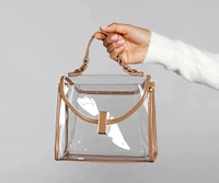Clear The Way Patent Leather Crossbody