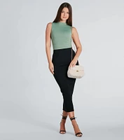 Furry And Fab Quilted Crossbody Bag