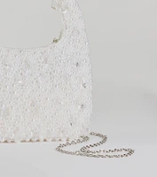 Timeless Chic Beaded Faux Pearl Handbag