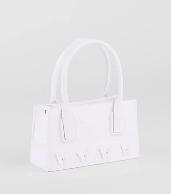 Time To Fly Butterfly Jelly Tote Bag
