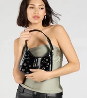 Cool Girl On The Block Studded Shoulder Bag