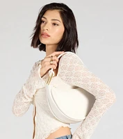 Effortless Chic Faux Leather Shoulder Bag