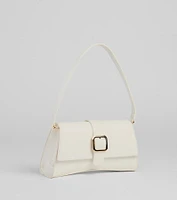 Icon Worthy Buckle Strap Shoulder Bag