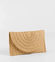 Palm Beach Straw Clutch