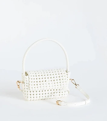 Finishing Touch Woven Shoulder Bag