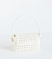 Finishing Touch Woven Shoulder Bag