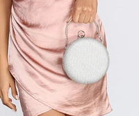 Round And Round Rhinestone Purse
