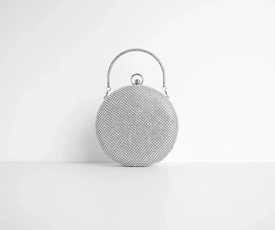 Round And Round Rhinestone Purse