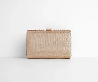 Gorgeous Glitter Mesh Box Clutch