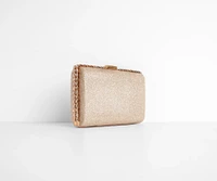 Gorgeous Glitter Mesh Box Clutch