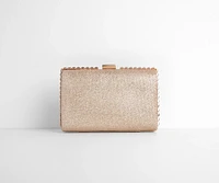 Gorgeous Glitter Mesh Box Clutch