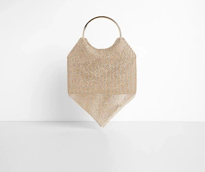 Bandanna Rhinestone Mesh Mini Tote