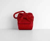 Love Is The Air Rhinestone Bow Wristlet