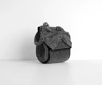 Love Is The Air Rhinestone Bow Wristlet