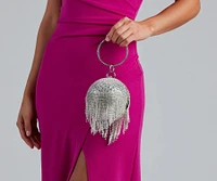 Your Time Rhinestone Sphere Clutch