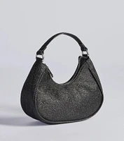 All The Glitz Glitter Mesh Handbag