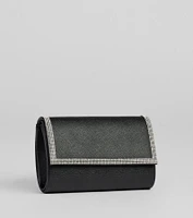 Sparkle Scene Rhinestone Foldover Clutch