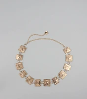 Stand Out At Sundown Concho Chain Belt