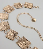 Stand Out At Sundown Concho Chain Belt