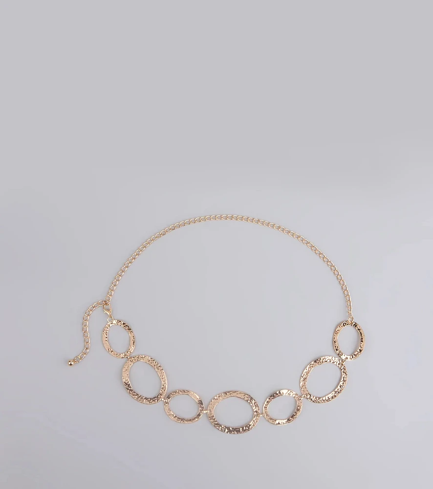 Trendy Element Oval Chain Belt