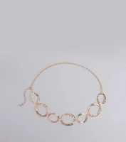 Trendy Element Oval Chain Belt