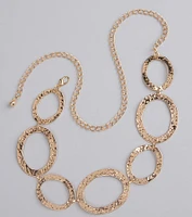 Trendy Element Oval Chain Belt