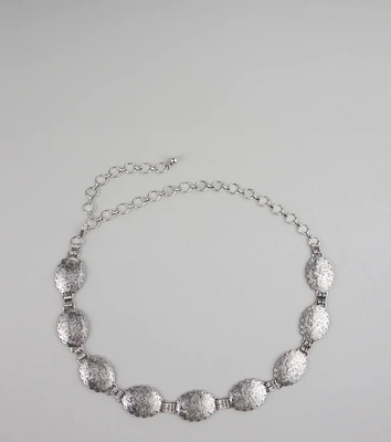 Gone Glam Concho Chain Belt