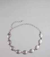 Gone Glam Concho Chain Belt