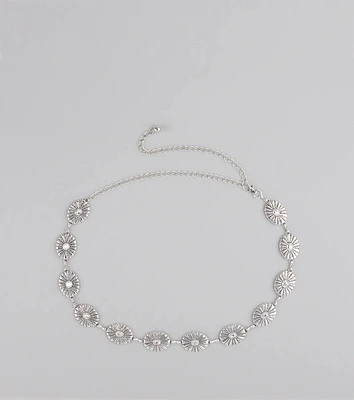 Glam Roots Rhinestone Concho Belt