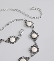 Changing The Game Stone Concho Chain Belt