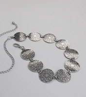 Moving Freely Medallion Chain Belt