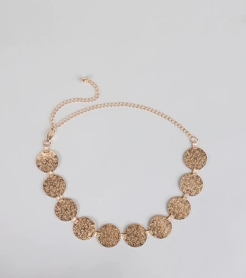 Moving Freely Medallion Chain Belt