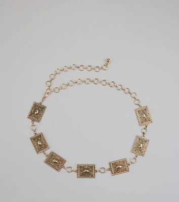 Boho Look Concho Chain Belt