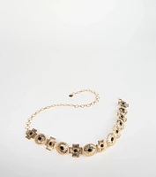 Boho Sleek Cross Concho Chain Belt