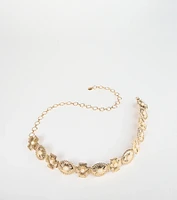 Boho Sleek Cross Concho Chain Belt