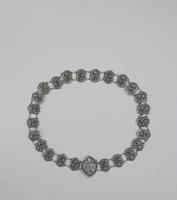 Floral Etched Western Chain Belt