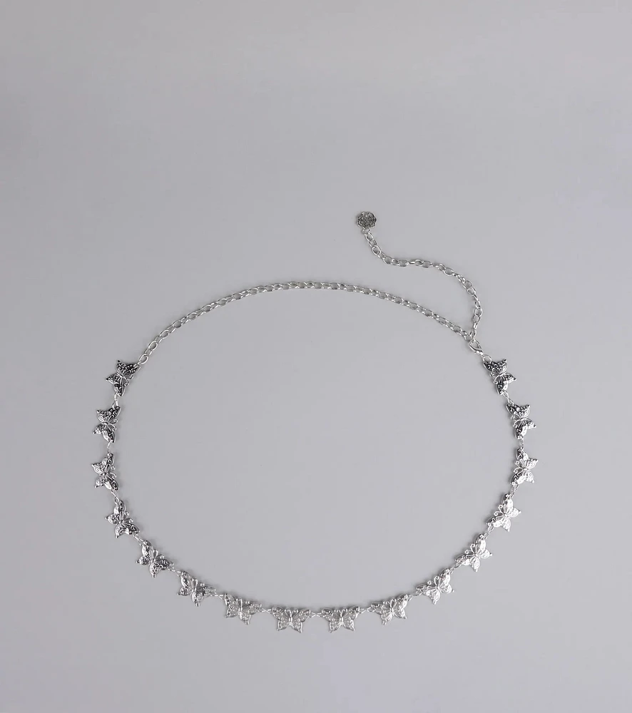 Flutter Goals Butterfly Chain Belt
