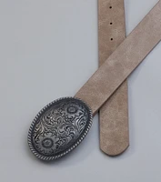 Western Floral Buckle Belt