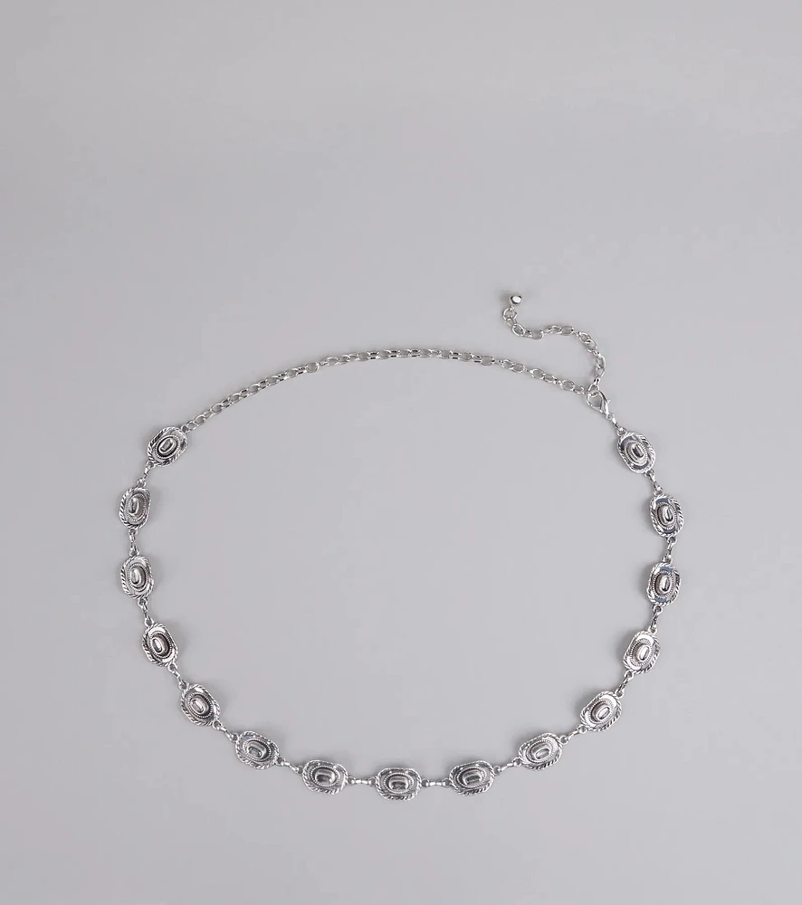 Boot It Up Cowboy Hat Chain Belt