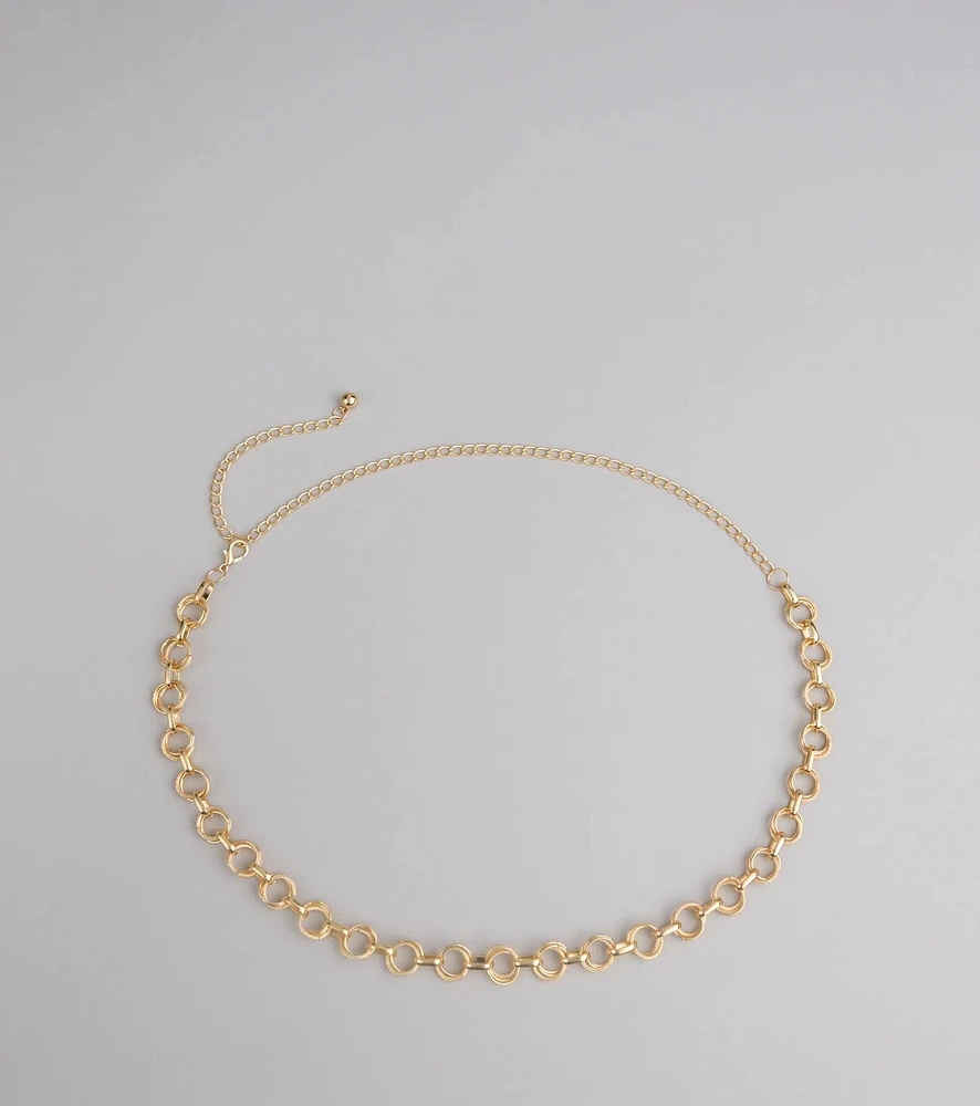 Linked Up Ring Chain Belt